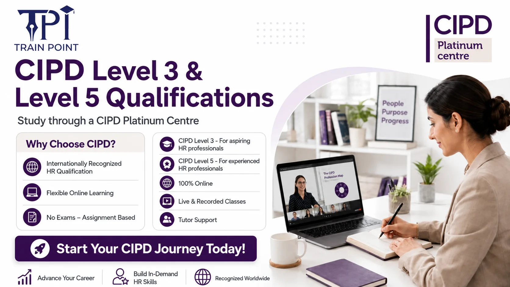 Study CIPD Level 3 and Level 5 in Dubai Through TrainPoint Institute’s CIPD Platinum Centre Partner