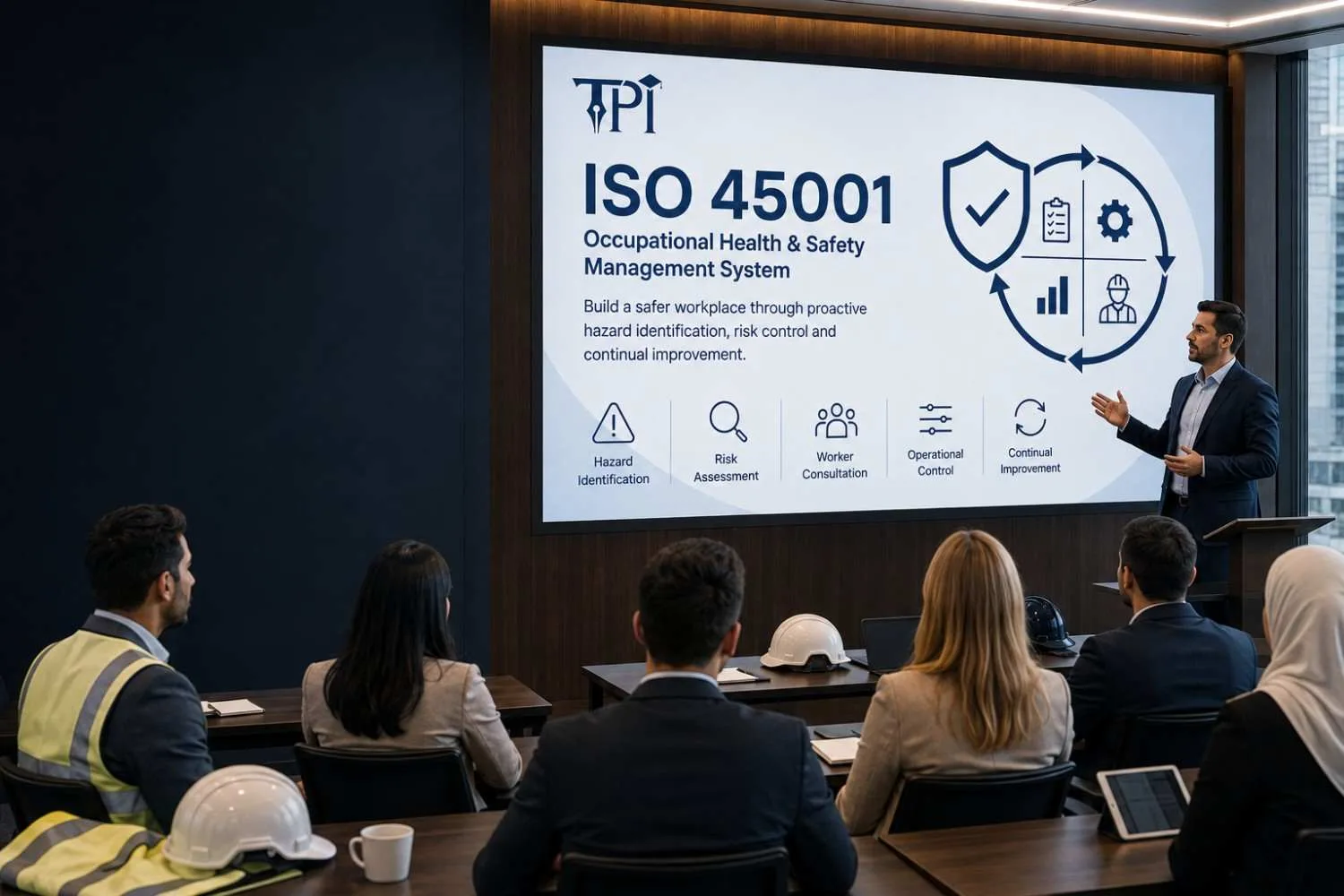 ISO 45001 Occupational Health and Safety Management System (OHSMS) Training — Train Point Institute Dubai