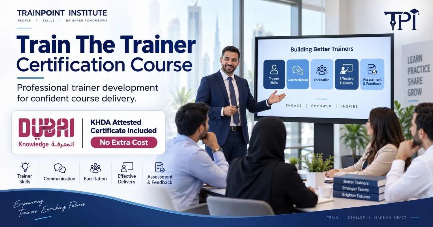 Train The Trainer Certification Course: Develop the trainer's skills with confidence.