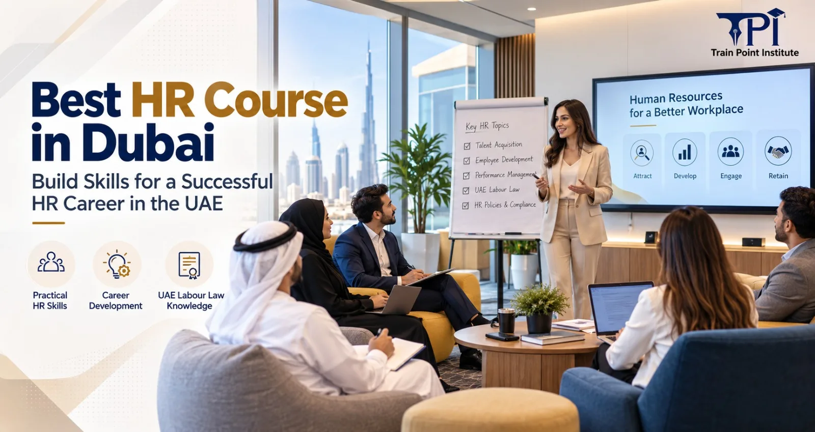 HR Course in Dubai. Choose the suitable HR Courses in Dubai from TrainPoint Institute.