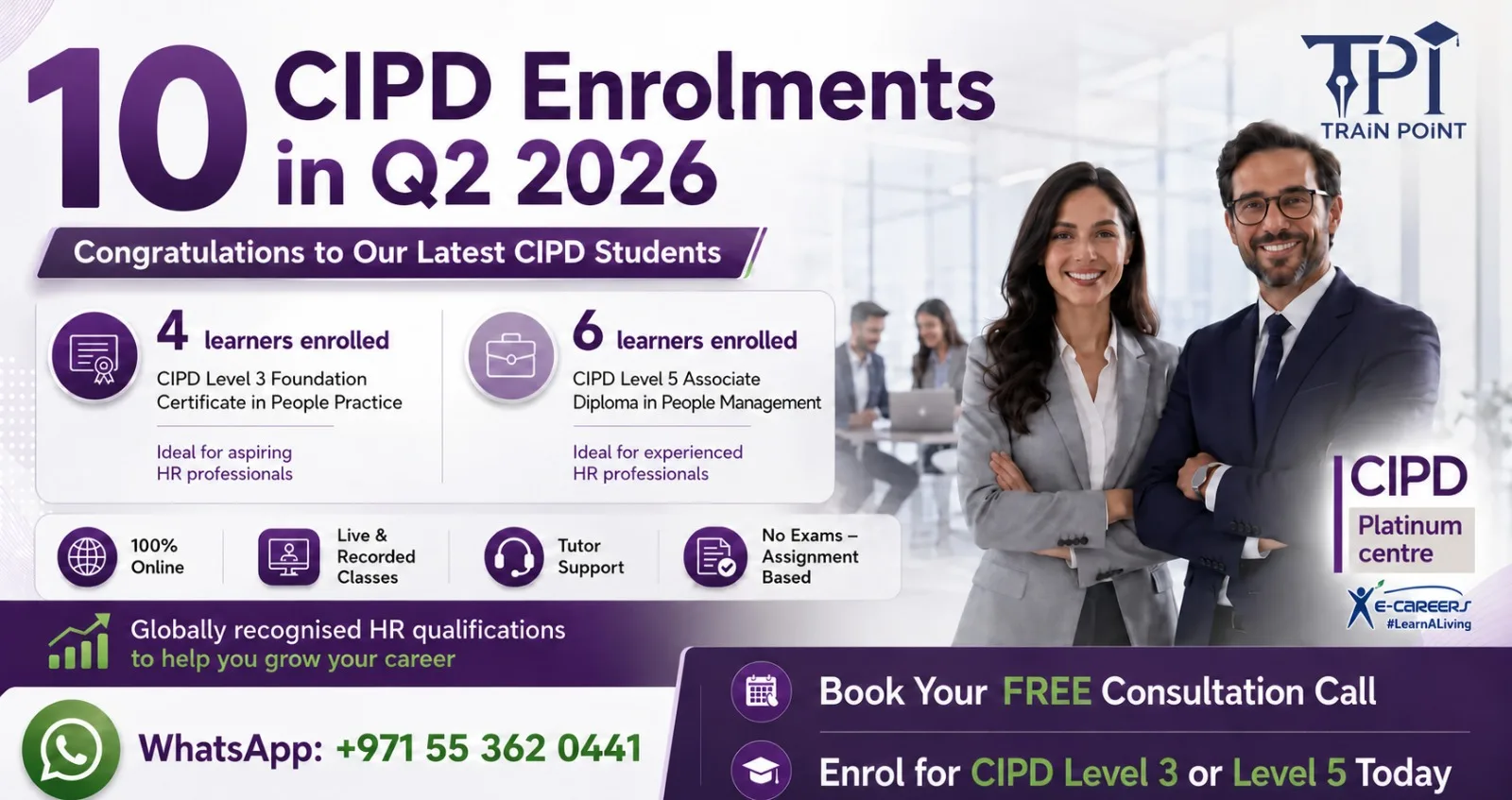 HR professionals choose TrainPoint Institute in Dubai for CIPD Level 3 & Level 5. Here is why.