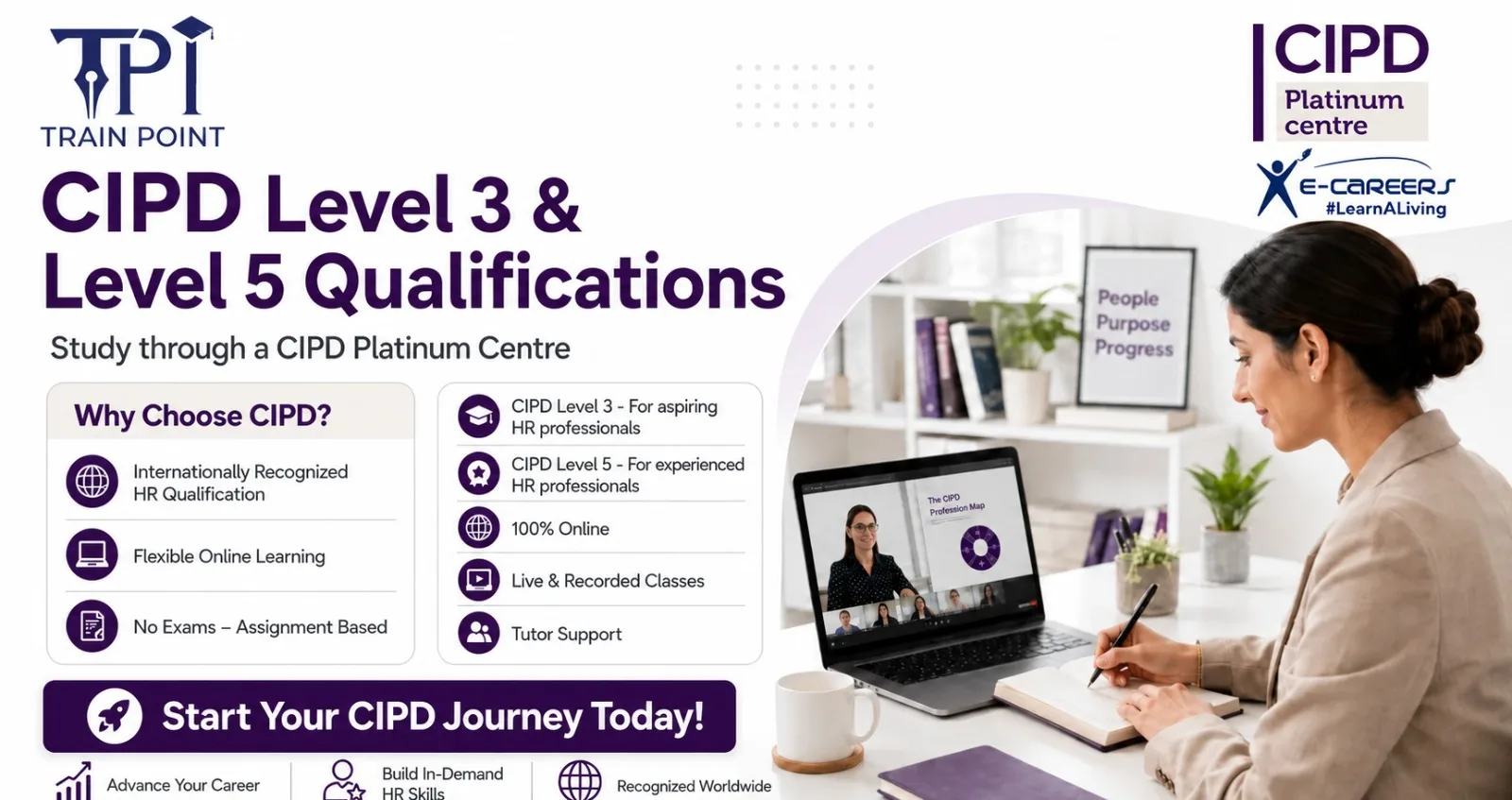 Study CIPD Level 3 and Level 5 in Dubai Through TrainPoint Institute’s CIPD Platinum Centre Partner